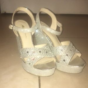 Glitter Wedges 4 inches tall